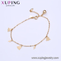 74963 Xuping qualidade guarranteed moda projetado luxo personalizado 18k pulseira banhado a ouro